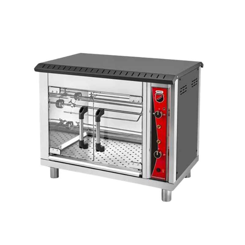 Işıkgaz PL-6 ELektrikli 2 Şiş Kapasiteli Piliç Çevirme Makinesi